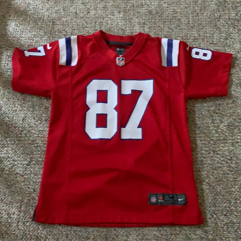 Boys medium bike Gronk jersey